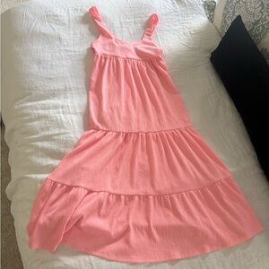 Pink Sleeveless Kids Dress